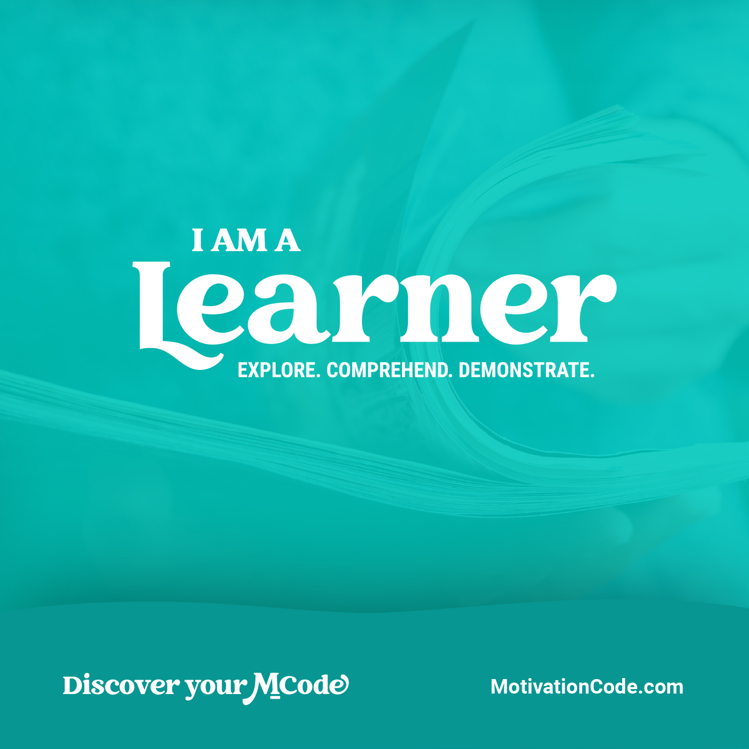 I am a Learner MCode Learner image you can download and share on social media