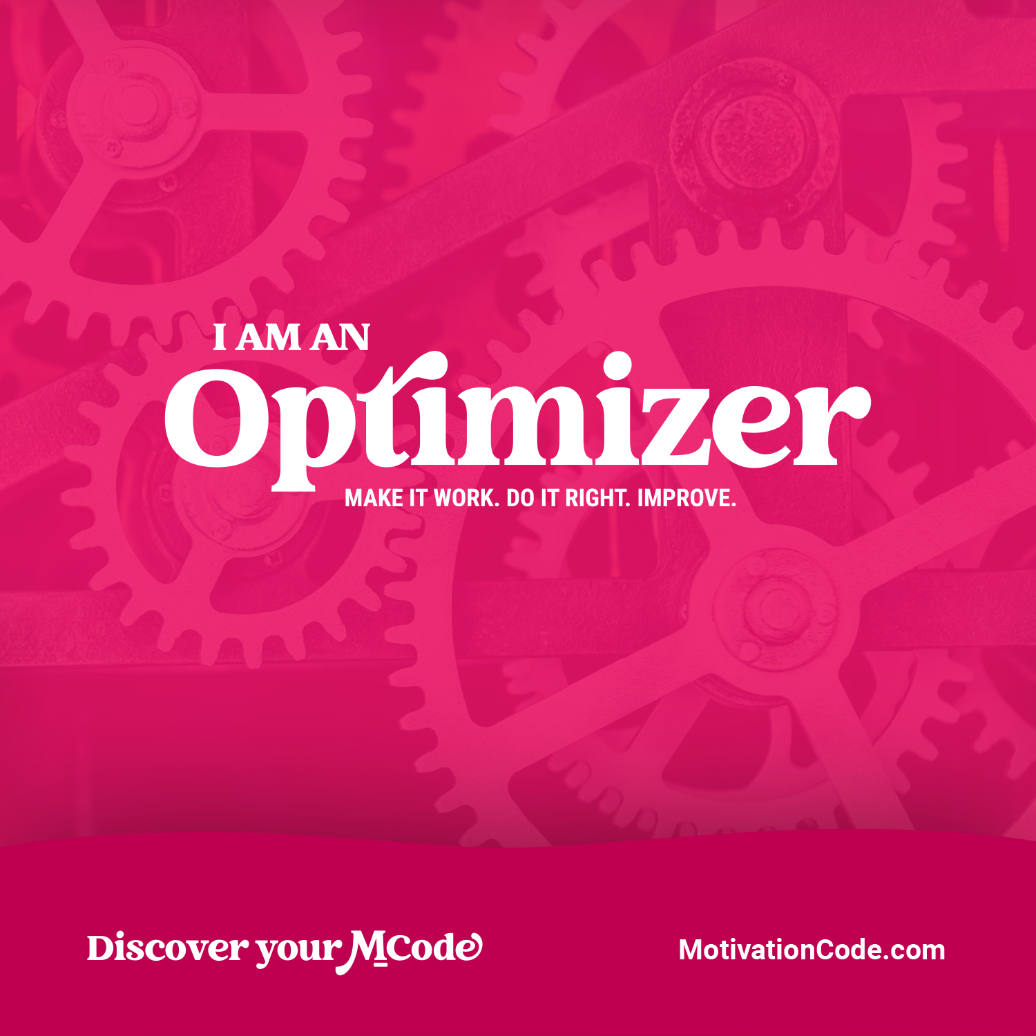 I am an Optimizer MCode Optimizer image you can download and share on social media