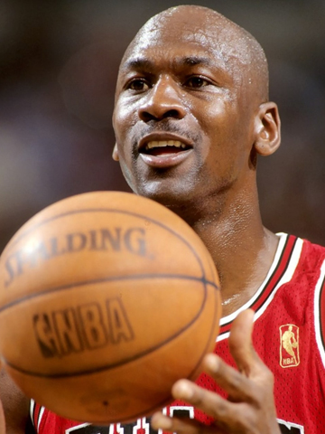 Michael Jordan, Steve Lipofsky Basketballphoto.com, Creative Commons Attribution 3.0 via Wikimedia Commons