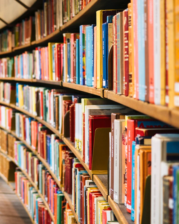 Bookshelves with hundreds of books representing a strong trait of Learners.